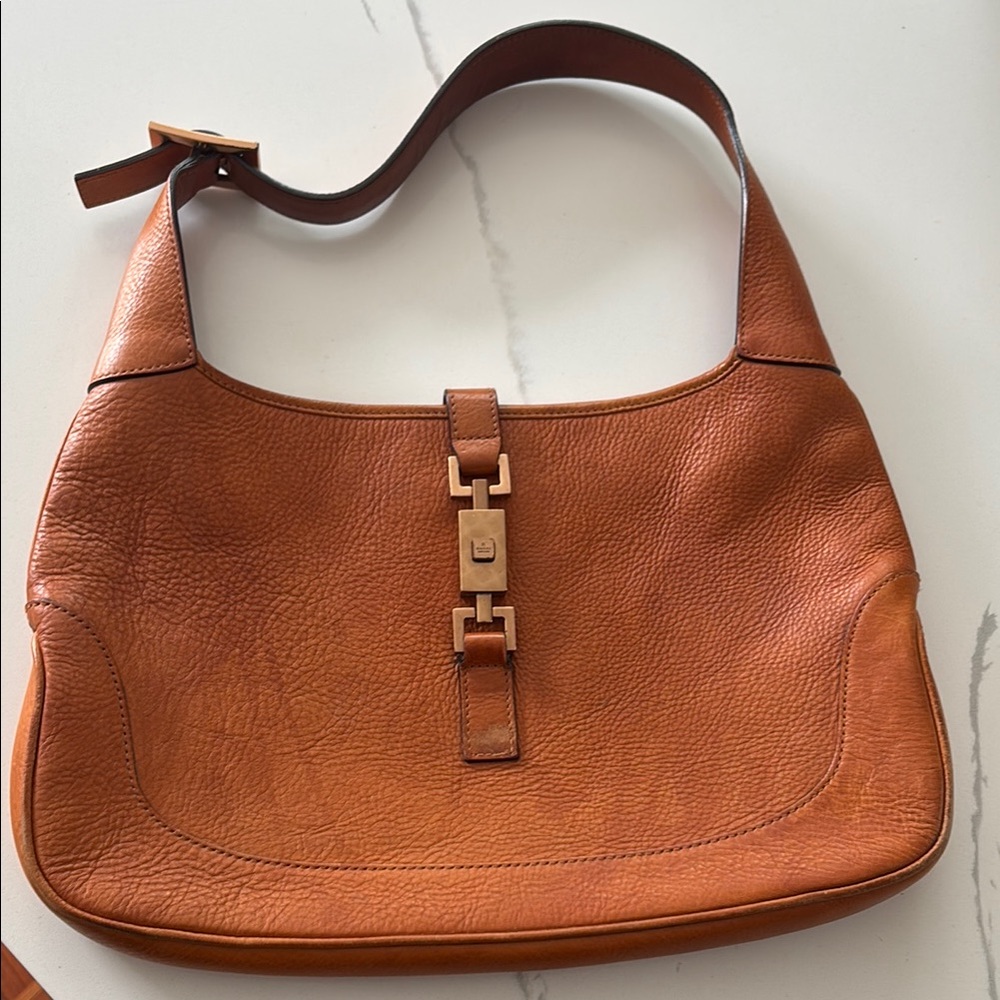 Vintage Gucci Leather Shoulder Bag